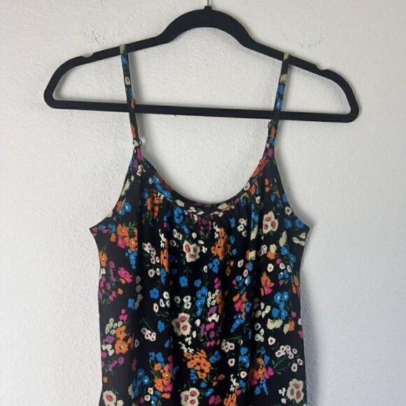 Cabi Carefree Women’s Cami Top Black Colorful Floral Print Tank Top Size Small - Picture 12 of 12